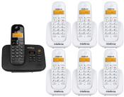 Telefone Sem Fio Digital Ts 3130 Intelbras + 6 Ramal Ts 3111