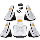 Telefone Sem Fio e 4 Ramal Intelbras Entrada Chip Celular 3G