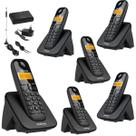 Telefone Sem Fio e 5 Ramal Intelbras Entrada Chip Celular 3G