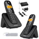 Telefone Sem Fio e Ramal Intelbras Entrada Chip Celular 3G