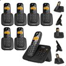 Telefone Sem Fio Intelbras TS 3130 6 Ramais TS 3111 com Secretária Eletrônica, Bina e Bateria de Longa Duração