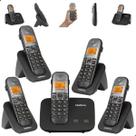 Telefone sem fio Mini Central PABX Para 2 linhas TS 5150 Com 4 Ramal Incluso Bina Viva Voz e Expansível até 10 Ramais intelbras