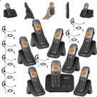 Telefone sem fio Mini Central PABX Para 2 linhas TS 5150 Com 7 Ramal e Headset Fone de Ouvido Bina Viva Voz e Expansível até 10 Ramais intelbras
