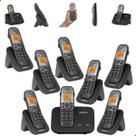 Telefone sem fio Mini Central PABX Para 2 linhas TS 5150 Com 7 Ramal Incluso Bina Viva Voz e Expansível até 10 Ramais intelbras