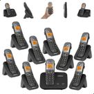 Telefone sem fio Mini Central PABX Para 2 linhas TS 5150 Com 8 Ramal Incluso Bina Viva Voz e Expansível até 10 Ramais intelbras