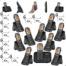 Telefone sem fio Mini Central PABX Para 2 linhas TS 5150 Com 9 Ramal e Headset Fone de Ouvido Bina Viva Voz e Expansível até 10 Ramais intelbras