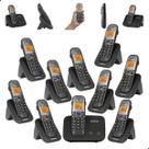 Telefone sem fio Mini Central PABX Para 2 linhas TS 5150 Com 9 Ramal Incluso Bina Viva Voz e Expansível até 10 Ramais intelbras
