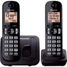 Telefone sem fio Panasonic KX-TGC202B com tela de 1,6" e 2 aparelhos