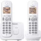 Telefone sem fio Panasonic KX-TGC202W 1,6" com display e 2 aparelhos