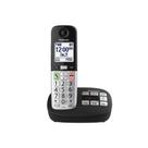 Telefone sem fio Panasonic KX-TGU430B com tela e botões grandes