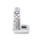 Telefone sem fio Panasonic KX-TGU430W com tela e botões grandes