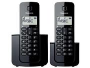 Telefone Sem Fio Panasonic TGB112 + 1 Ramal - Identificador de Chamada Black Piano Telefone Sem Fio Panasonic TGB112 + 1 Ramal - Identificador de Chamada Black Piano