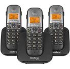 Telefone sem Fio Ts5123 C/ Id E Viva Voz + 2 Ramais - Intelbras