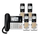 Telefone Sem Fio VTech VG208-4 DECT 6.0 - 4 Aparelhos (Prata/Preto)