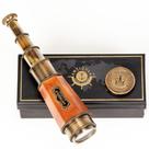 Telescópio Antiqula Vintage Brass 20x com ampliação de 50cm