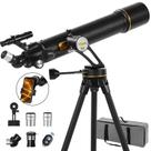 Telescópio Koolpte Vertisteel 90 mm de abertura 700 mm com acessórios