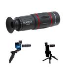 Telescópio monocular BLACKICE 18x25 com adaptador de smartphone
