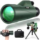 Telescópio monocular OXK 12x56 de alta potência com adaptador de smartphone