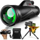 Telescópio monocular Pankoo 12x60 de alta potência com adaptador de smartphone