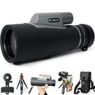 Telescópio monocular VBRate 12x56 com adaptador de smartphone e tripé