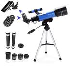 Telescópio Refrator MaxuSee 70mm para Crianças e Iniciantes - Azul