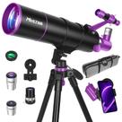 Telescópio Refrator MEEZAA 90 mm de Abertura e 550 mm de Distância Focal com Kit