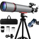 Telescópio Refrator Portátil Opaita 90 mm de Abertura 600 mm
