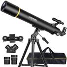 Telescópio SOLOMARK 80900 Refrator profissional com abertura de 80 mm