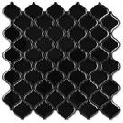 Telha Backsplash STICKGOO Arabesque Peel and Stick Black