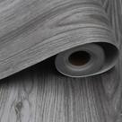 Telha de piso Peel Stick ZBSKJ Vinil cinza 30x300 cm impermeável Telha de piso Peel Stick ZBSKJ Vinil cinza 30x300 cm impermeável