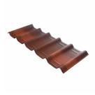 Telha Ecológica Onduline Onduvilla 1,06X0,40m Torino Brown