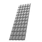 Telha PVC Plan 1,98x0,88cm 6 Ondas Permatti Cinza