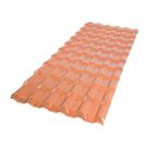 Telha PVC Plan Afort Terracota 2,42 x 0,88m 6 Ondas