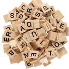 Telhas de madeira Scrabble ZEONHAK 1200 PCS 20x18x0,5 mm naturais