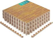 Telhas de piso de espuma Yes4All Interlocking Oak Wood Light 48m²