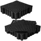 Telhas de piso Dingbaayee 12 unidades de PVC entrelaçado antiderrapante 30x30cm