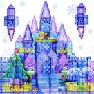 Telhas magnéticas SKTMYY 114 unidades 3D Diamond Princess Ice Castle