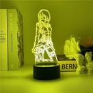 Tema 3D de LED Night Light Attack on Titan Mikasa Ackerman