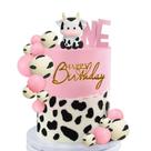 Tema Cake Topper MEMOVAN Cow Farm com estatuetas em miniatura