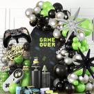 Tema de jogo Balloon Garland Arch Kit 115 unidades verde B