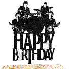 Tema musical de feliz aniversário Cake Topper COOSOAR Glitter