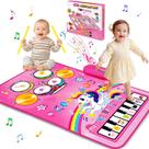 Tema musical Mat Aitbay Unicorn para 1-3 anos com tambor de piano