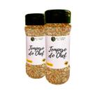 Tempero Do Chef Premium Com Sal Sabor Autêntico Pote Com Dosador Kit 2 60g