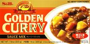 Tempero golden curry amakuchi picante suave fraco s&b - 220g