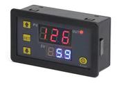Temporizador controlador de tempo c/ led e display alim. 110/220 s. relay 10a modelo w3230 (j6)