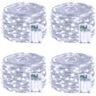 Temporizador de bateria String Lights BOSSERN, pacote com 4 unidades, 6 m e 60 LED