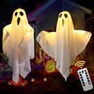 Temporizador de controle remoto Halloween Hanging Ghost Lights Lifnatty