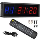 Temporizador de intervalo AKFSONE Gym Timer LED de 1,5" com controle remoto Temporizador de intervalo AKFSONE Gym Timer LED de 1,5" com controle remoto