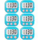 Temporizador Digital AOUCE Ruidoso Paquete de 6 con Imán para Cocina Temporizador Digital AOUCE Ruidoso Paquete de 6 con Imán para Cocina