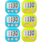 Temporizador Digital Magnético AOUCE para Aula, Paquete de 6, Azul y Verde Temporizador Digital Magnético AOUCE para Aula, Paquete de 6, Azul y Verde